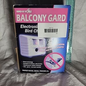 Bird-X Balcony Gard Electronic Repeller Ultrasonic w/ AC Power Supply - NEW